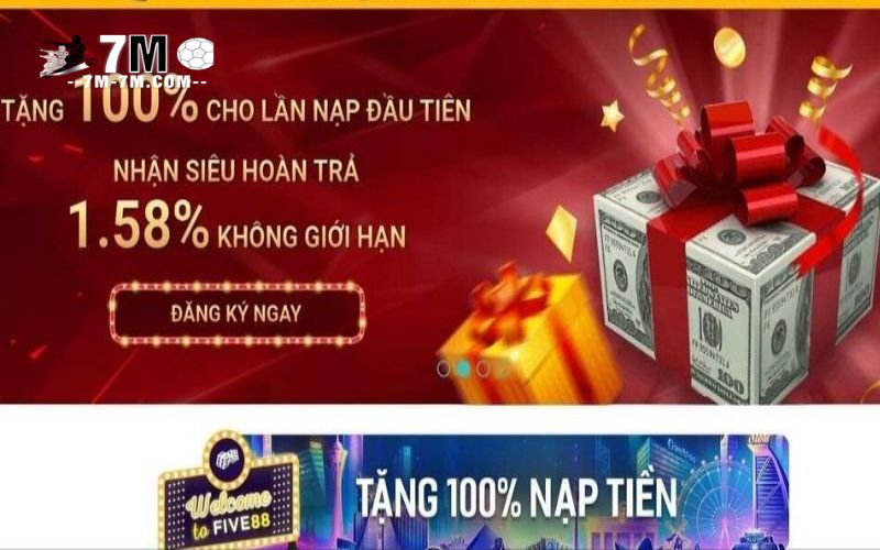 Sự kiện khuyến mãi Five88 dành cho tân thủ Sự kiện khuyến mãi Five88 dành cho tân thủ